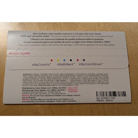 🎃Color Street Ice to Meet You Nail Strips - Picture 2 of 2